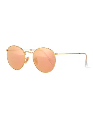 Ray-Ban Mirrored Round Metal Sunglasses | Thumbnail 1