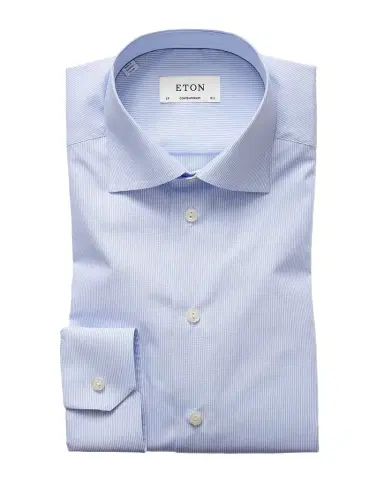 Eton Men's Contemporary-Fit Fine Stripe Dress Shirt | Thumbnail 1