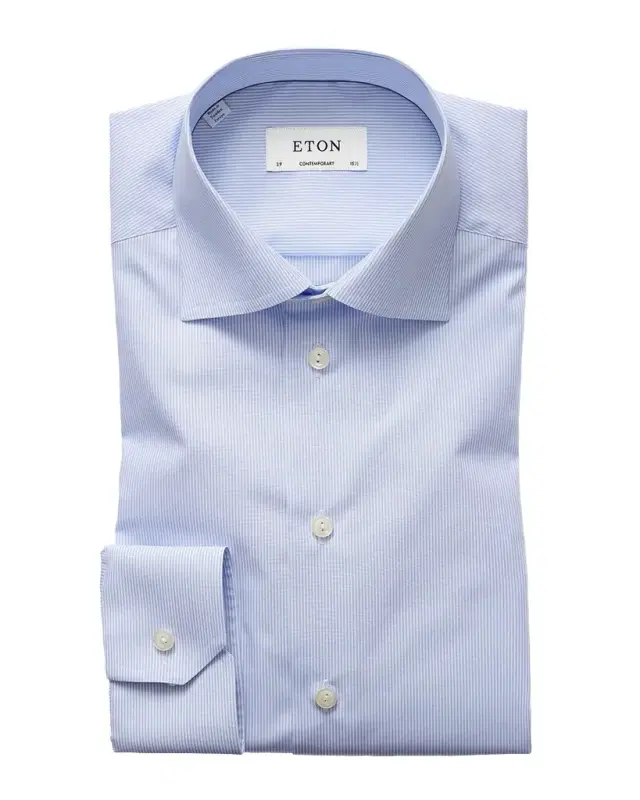 Men 's Contemporary-Fit Fine Stripe Dress Shirt