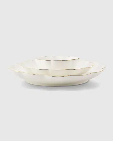 AERIN Scalloped Nesting Serving Dishes, Set of 3 | Thumbnail 2