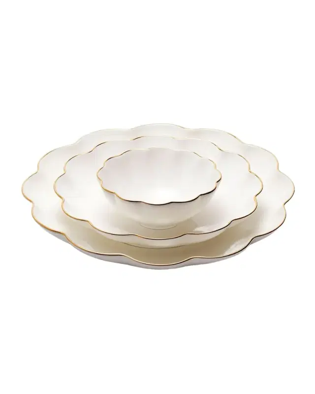 AERIN Scalloped Nesting Serving Dishes, Set of 3