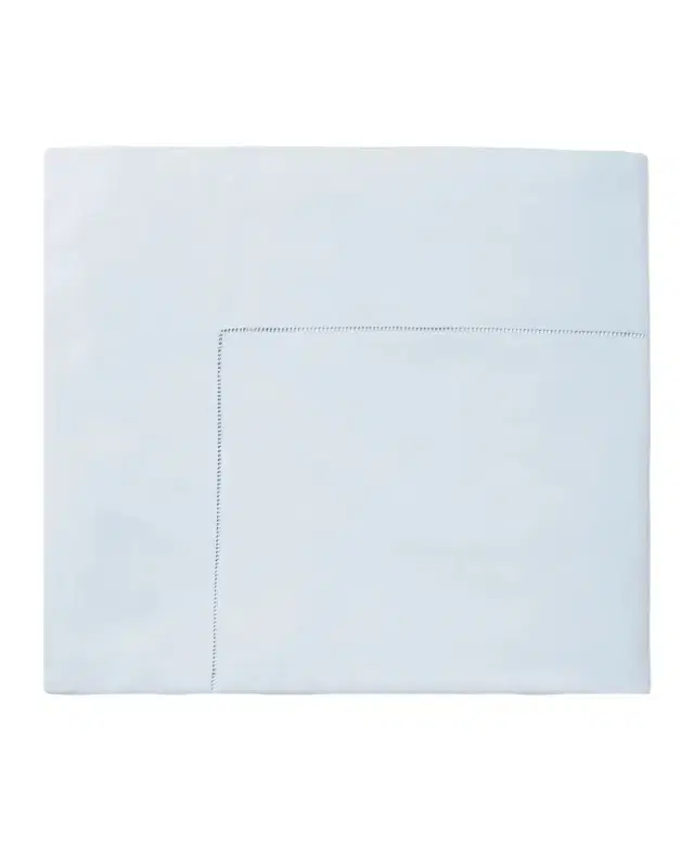 Sferra Celeste Full/Queen Percale Flat Sheet