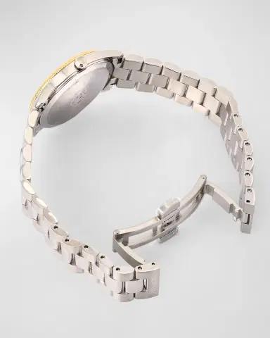 Gucci G-Timeless Slim Watch with Bracelet Strap, Two Tone | Thumbnail 4 Gucci G-Timeless Slim Watch with Bracelet Strap, Two Tone | Thumbnail 4