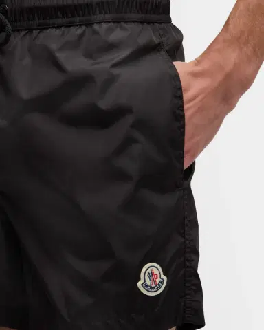 Moncler Men's Swim Shorts with Stripe Detail | Thumbnail 5 Moncler Men's Swim Shorts with Stripe Detail | Thumbnail 5