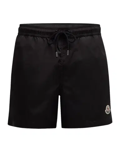 Moncler Men's Swim Shorts with Stripe Detail | Thumbnail 1 Moncler Men's Swim Shorts with Stripe Detail | Thumbnail 1