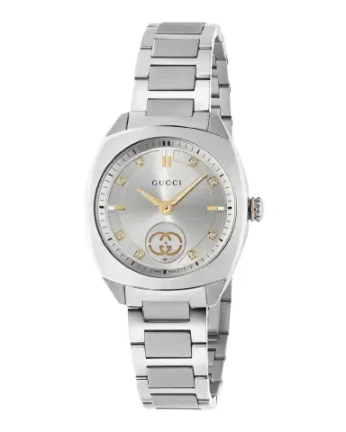 Gucci Interlocking Small Silver 8-Diamond Steel Bracelet Watch | Thumbnail 1 Gucci Interlocking Small Silver 8-Diamond Steel Bracelet Watch | Thumbnail 1