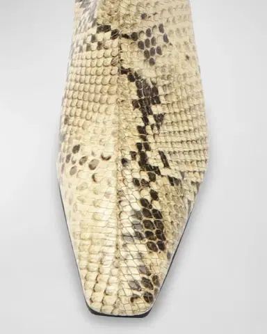 Schutz Dellia Snake-Embossed Kitten Ankle Boots | Thumbnail 5 Schutz Dellia Snake-Embossed Kitten Ankle Boots | Thumbnail 5