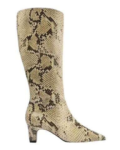 Schutz Dellia Snake-Embossed Kitten Ankle Boots | Thumbnail 1 Schutz Dellia Snake-Embossed Kitten Ankle Boots | Thumbnail 1