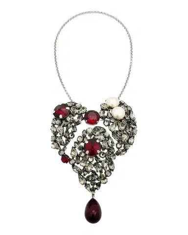 Saint Laurent Le Coeur Fetiche Heart Necklace with Convertible Brooch | Thumbnail 1