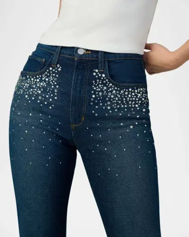 Joe 's Jeans The Margot Slim Straight Crystal-Embellished Jeans | Thumbnail 4 Joe 's Jeans The Margot Slim Straight Crystal-Embellished Jeans | Thumbnail 4