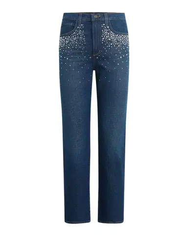 Joe 's Jeans The Margot Slim Straight Crystal-Embellished Jeans | Thumbnail 1 Joe 's Jeans The Margot Slim Straight Crystal-Embellished Jeans | Thumbnail 1