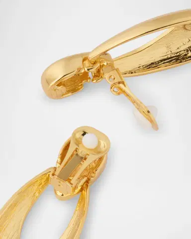 Kenneth Jay Lane Polished Arrow Drop Earrings | Thumbnail 4