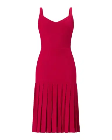 Hervé Léger The Rosa Pleated Knit Midi Dress | Thumbnail 1
