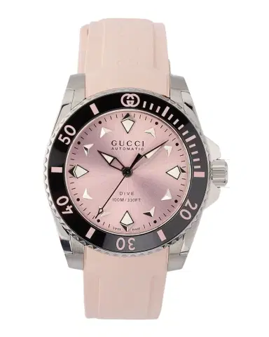 Gucci 36mm Dive Pink Automatic Watch | Thumbnail 1 Gucci 36mm Dive Pink Automatic Watch | Thumbnail 1