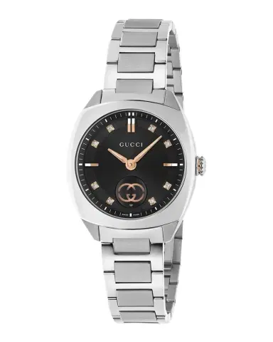 Gucci 29mm Interlocking Diamond Watch with Bracelet Strap | Thumbnail 1