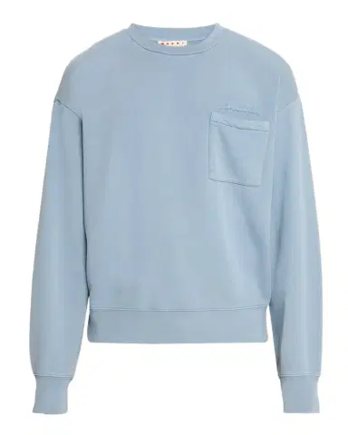 Marni Men's Cotton Logo Applique Pocket Sweatshirt | Thumbnail 1 Marni Men's Cotton Logo Applique Pocket Sweatshirt | Thumbnail 1