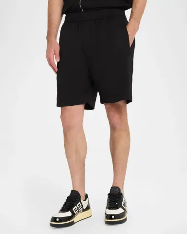 Givenchy Men's Solid Polyester Pull-On Shorts | Thumbnail 4 Givenchy Men's Solid Polyester Pull-On Shorts | Thumbnail 4