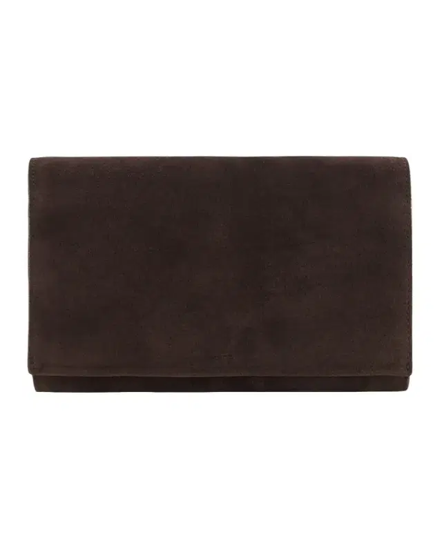 Suede Crossbody Wallet