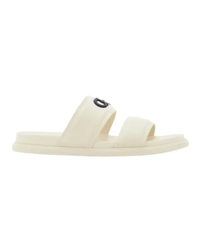 Ferragamo Men 's Saint Bartheva Padded Leather Double-Strap Slide Sandals