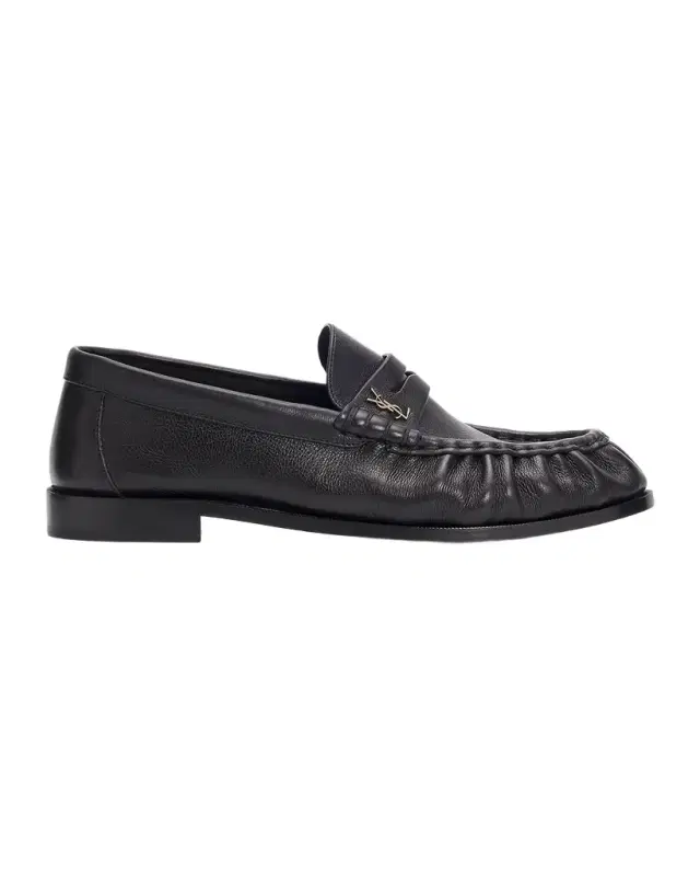Saint Laurent Le Leather YSL Penny Loafers