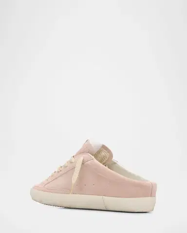 Golden Goose Super-Star Sabot Embroidered Suede Slide Sneakers | Thumbnail 4 Golden Goose Super-Star Sabot Embroidered Suede Slide Sneakers | Thumbnail 4