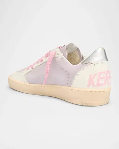 Golden Goose Ball Star Leather Glitter Low-Top Sneakers | Thumbnail 4 Golden Goose Ball Star Leather Glitter Low-Top Sneakers | Thumbnail 4