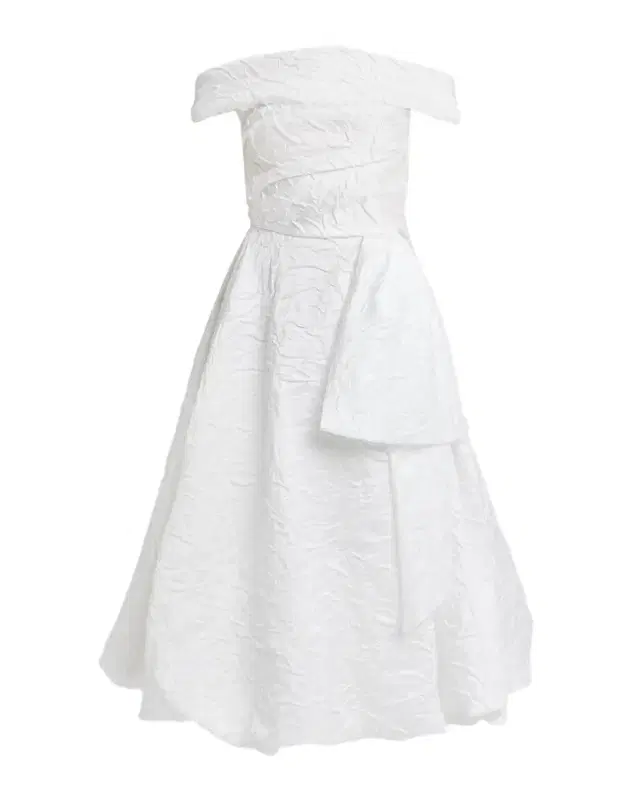 Talbot Runhof Cordero Off-the-Shoulder Floral Jacquard Midi Dress