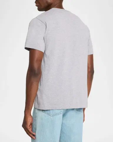 JW Anderson Men 's Embroidered-Anchor Cotton Crewneck T-Shirt | Thumbnail 2