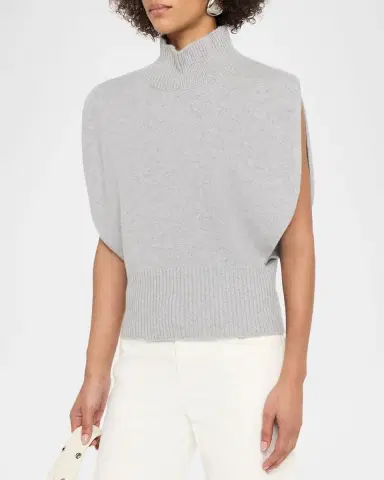 Lisa Yang Zaya Turtleneck Cashmere Sleeveless Top | Thumbnail 4 Lisa Yang Zaya Turtleneck Cashmere Sleeveless Top | Thumbnail 4