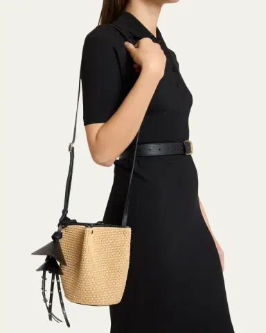 Givenchy Snap Nano Raffia Bucket Bag | Thumbnail 7
