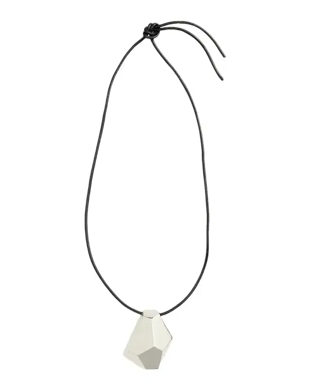 Brass Pendant Leather Necklace
