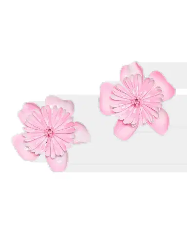 Chloé The  Bloom Earrings, Fuchsia | Thumbnail 2