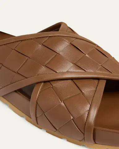 Bottega Veneta Men's Tarik Intrecciato Leather Crisscross Sandals | Thumbnail 10 Bottega Veneta Men's Tarik Intrecciato Leather Crisscross Sandals | Thumbnail 10