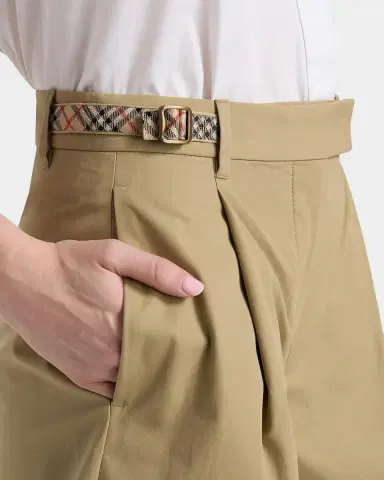 Burberry Raina Pleated Buckle Shorts | Thumbnail 5 Burberry Raina Pleated Buckle Shorts | Thumbnail 5
