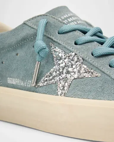 Golden Goose Hi Star Suede Glitter Low-Top Sneakers | Thumbnail 5 Golden Goose Hi Star Suede Glitter Low-Top Sneakers | Thumbnail 5