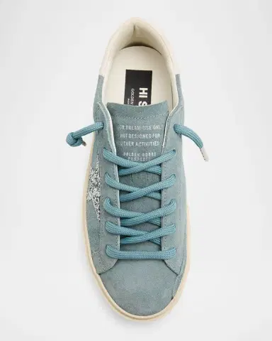 Golden Goose Hi Star Suede Glitter Low-Top Sneakers | Thumbnail 6 Golden Goose Hi Star Suede Glitter Low-Top Sneakers | Thumbnail 6