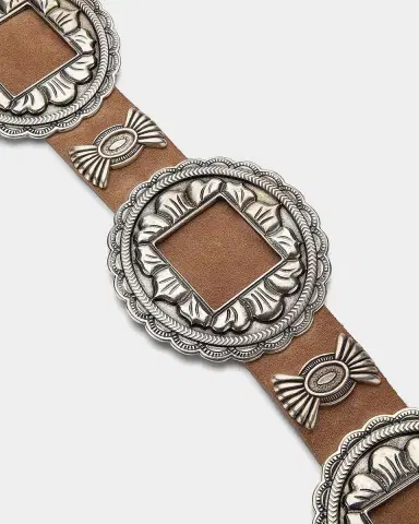 L'Agence Austin Suede Concho Belt | Thumbnail 2 L'Agence Austin Suede Concho Belt | Thumbnail 2