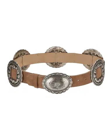 L'Agence Austin Suede Concho Belt | Thumbnail 1 L'Agence Austin Suede Concho Belt | Thumbnail 1
