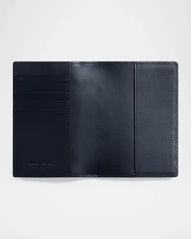 Bottega Veneta Men's Airbrushed Intrecciato Leather Passport Case | Thumbnail 2 Bottega Veneta Men's Airbrushed Intrecciato Leather Passport Case | Thumbnail 2