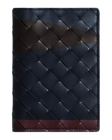 Bottega Veneta Men's Airbrushed Intrecciato Leather Passport Case | Thumbnail 1 Bottega Veneta Men's Airbrushed Intrecciato Leather Passport Case | Thumbnail 1