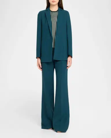 Akris Linen-Wool Wide-Leg Trousers | Thumbnail 2 Akris Linen-Wool Wide-Leg Trousers | Thumbnail 2