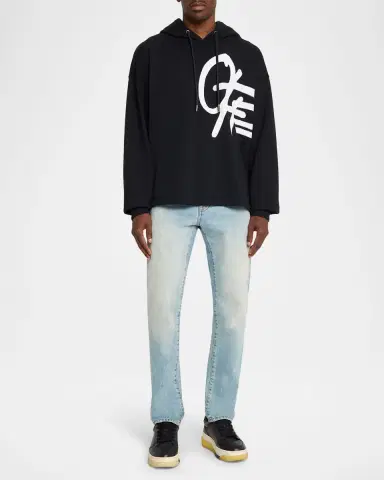 Off-White Men's Graffiti Logo Oversized Cotton Hoodie | Thumbnail 2