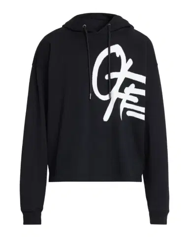 Off-White Men's Graffiti Logo Oversized Cotton Hoodie | Thumbnail 1