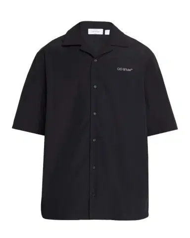 Off-White Men's Logo and Arrows Cotton Short-Sleeve Shirt | Thumbnail 1 Off-White Men's Logo and Arrows Cotton Short-Sleeve Shirt | Thumbnail 1