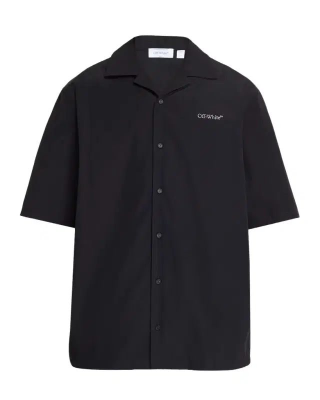 Men 's Logo and Arrows Cotton Short-Sleeve Shirt
