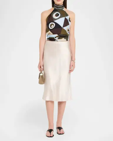 Pucci Occhi-Print Silk Twill Halter Top | Thumbnail 2 Pucci Occhi-Print Silk Twill Halter Top | Thumbnail 2