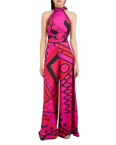 Pucci Vivara Silk Twill Wide-Leg Pants | Thumbnail 1 Pucci Vivara Silk Twill Wide-Leg Pants | Thumbnail 1