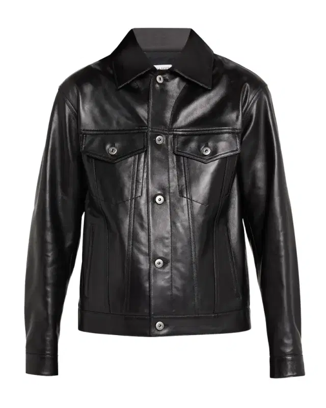 Bottega Veneta Intrecciato Bandana Leather Jacket