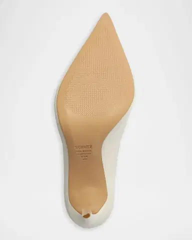 Schutz 100mm Lou Leather Pointed-Toe Pumps | Thumbnail 5