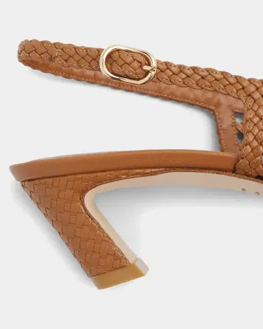 Stuart Weitzman 50mm Stassi Woven Leather Slingback Pumps | Thumbnail 3 Stuart Weitzman 50mm Stassi Woven Leather Slingback Pumps | Thumbnail 3
